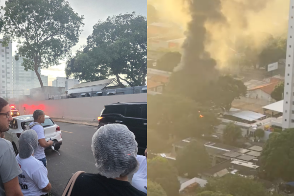 Incêndio de grandes proporções atinge Quintal Aroeira Gastronomia em Teresina