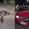 Pai fica gravemente ferido e filha sofre escoriações após atropelamento em Teresina; assista