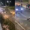 Motociclista sofre acidente ao perder controle e colidir contra barreira na BR-316 em Teresina