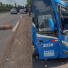 Colisão entre ônibus na BR-316 deixa pelo menos uma vítima