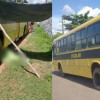 Mulher é atropelada por ônibus escolar e morre no local na cidade de União