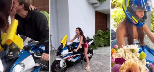 Juliette ganha moto de R$ 140 mil do noivo no dia do aniversário