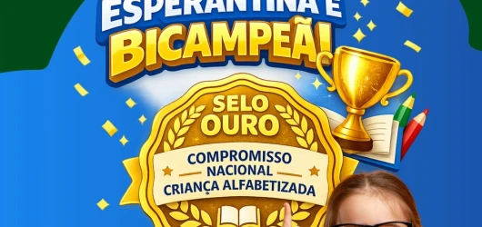 Esperantina conquista Selo Ouro de Alfabetização pelo segundo ano consecutivo