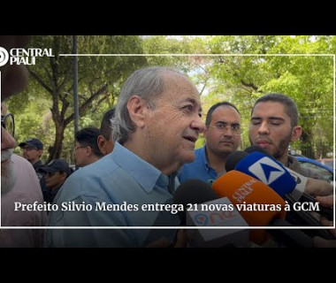 Prefeito Silvio Mendes entrega 21 novas viaturas à GCM