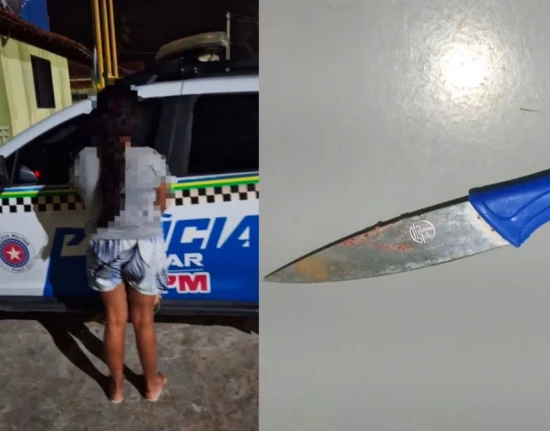 Mulher é presa suspeita de esfaquear companheiro na zona rural de Pio IX