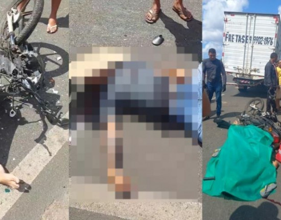 Motociclista morre em colisão com caminhão na BR 316 em Teresina