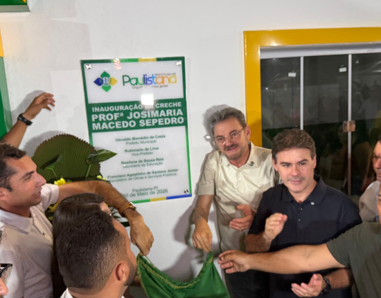 Severo Eulálio acompanha inauguração de creche e celebra avanço da educação em Paulistana