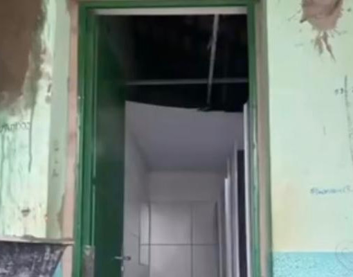 Alunos denunciam abandono de reforma de R$ 7 milhões em escola de Nazaré do Piauí