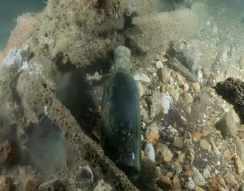 Garrafa de cerveja de 1864 é encontrada em naufrágio na Inglaterra
