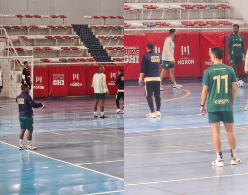 Atlético Piauiense faz reconhecimento de quadra antes de duelo contra o Boca Juniors na Argentina