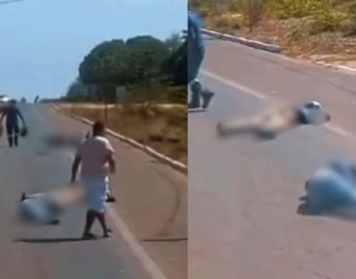 Acidente entre motos deixa três feridos e interdita BR-343 em Parnaíba