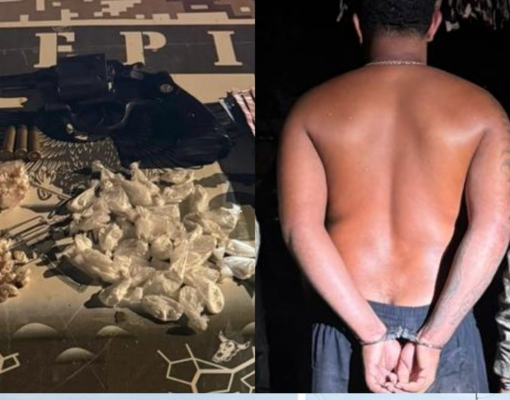 PM prende suspeito com 200 porções de drogas e revólver em Água Branca