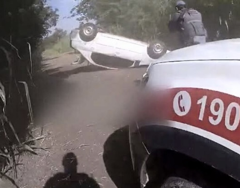 Pai é preso após tentar incendiar carro com filha durante fuga no interior de SP