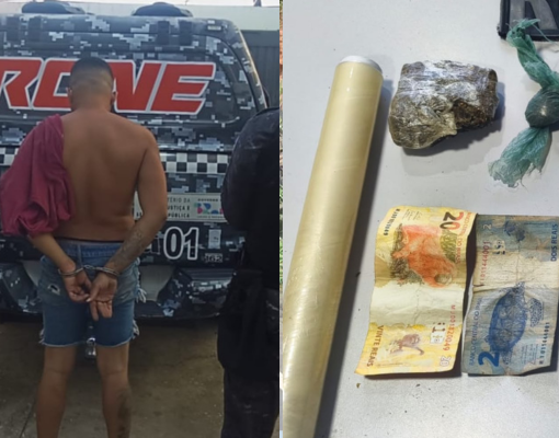 PM prende suspeito e apreende 49 porções de crack durante operação em Teresina