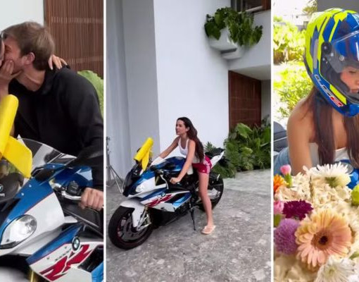 Juliette ganha moto de R$ 140 mil do noivo no dia do aniversário