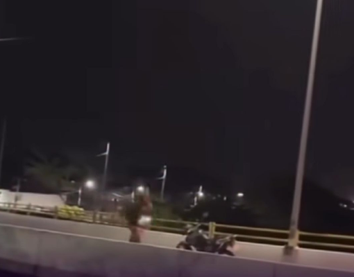 Homem cai de ponte entre Teresina e Timon e volta correndo para buscar moto