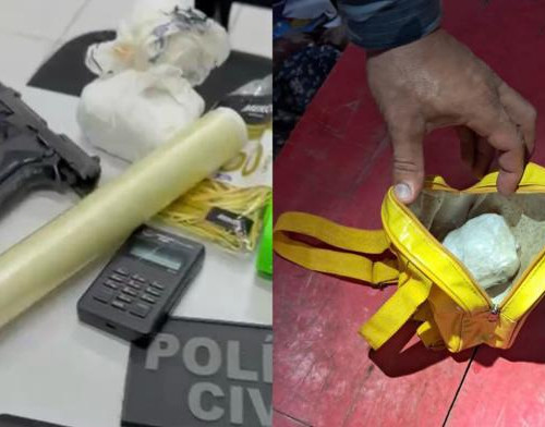 PM apreende mais de 2 mil porções de crack e prende suspeito na zona Leste de Teresina