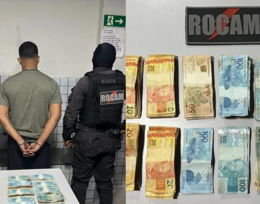 Homem é detido com R$ 18 mil após tentar fugir de abordagem em Teresina
