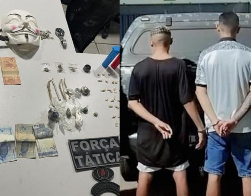 Polícia apreende arma, drogas e prende dois suspeitos na zona Leste