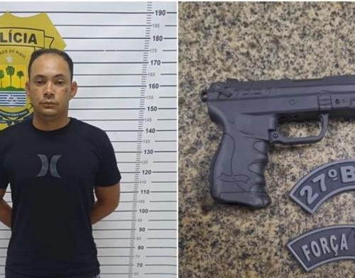 Pai aponta arma falsa para a cabeça da filha ao ameaçar ex e acaba preso em Parnaíba