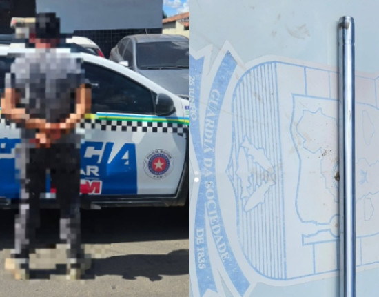 Homem é preso após espancar esposa com barra de ferro em Pio IX