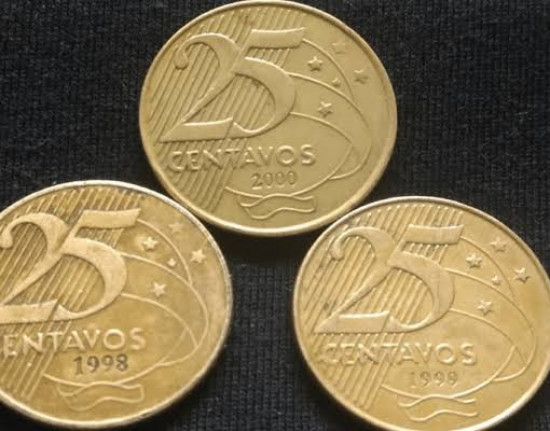 Moeda de 25 centavos pode valer uma fortuna: saiba como identificar e vender moedas raras