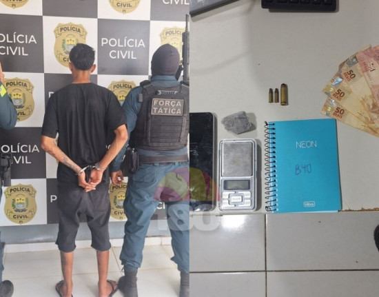 Suspeito de agredir a mãe é detido com drogas e munições em Esperantina