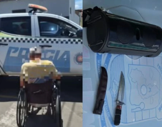 Cadeirante é preso suspeito de ameaças e perturbação em Pio IX