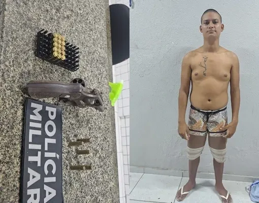 PM prende segundo fugitivo da Penitenciária de Parnaíba com arma e munições