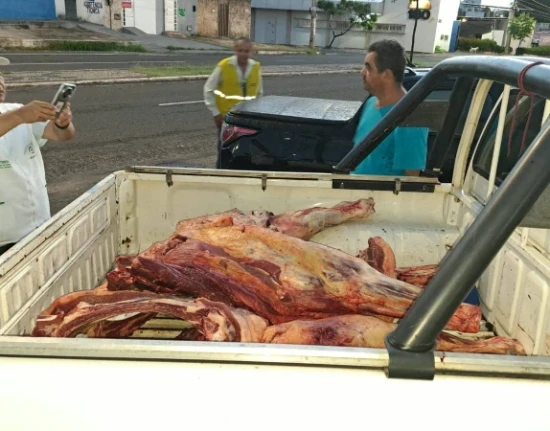 Vigilância Sanitária apreende 230 kg de carne sem inspeção em Teresina