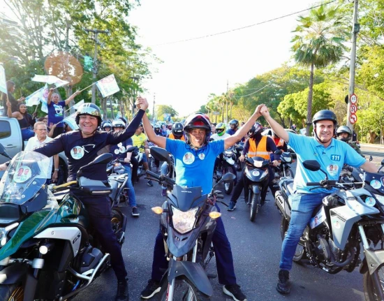 Motociata em Teresina marca ato de campanha de Joel Rodrigues e aliados