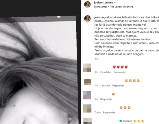 Viúvo de Isabel Veloso assume namoro e pai publica mensagem indireta