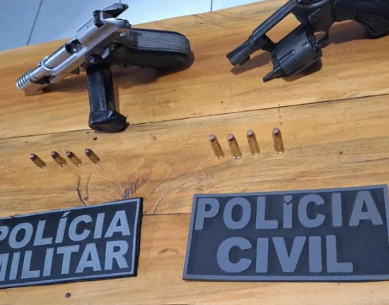 Pai e filhos são presos com armas de fogo em Cocal dos Alves