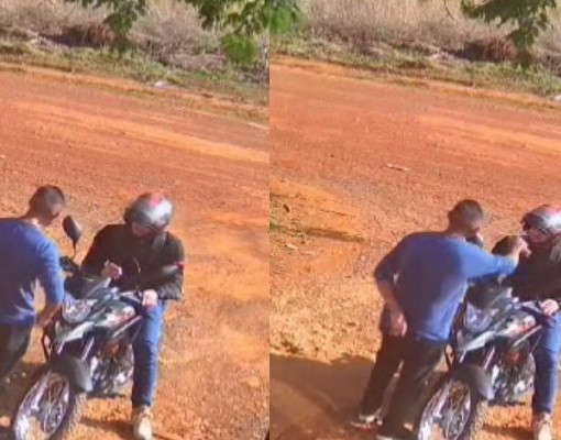 Imagens mostram policial de Picos agredindo servidor por ‘trocar olhares” com sua namorada