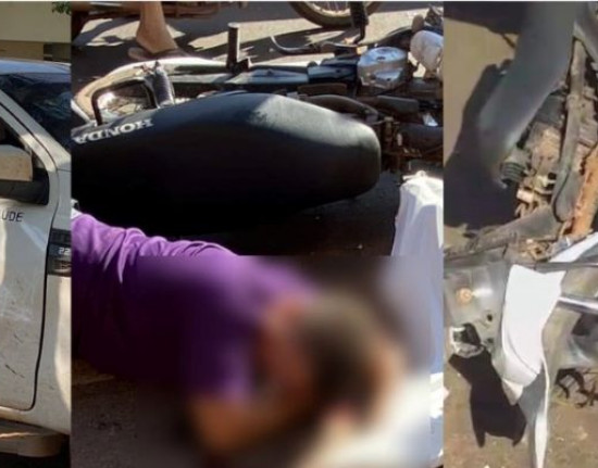 Colisão entre moto e caminhonete da Secretaria de Saúde deixa jovem morto no Piauí