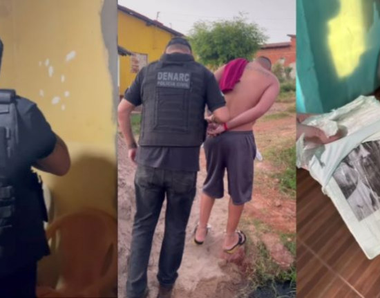 Denarc captura 'casal do tráfico' e apreende armas e drogas no Sul do Piauí