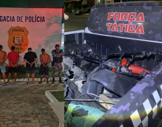 Três homens são presos suspeitos de roubo e desmanche de moto no Norte do Piauí