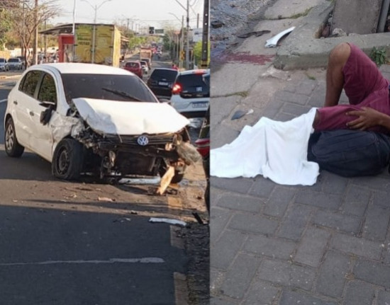 Ciclista tem perna esmagada após atropelamento na zona Leste de Teresina