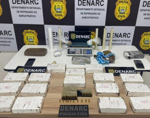 DENARC apreende 20 kg de cocaína em Teresina avaliada em R$ 1,5 milhão