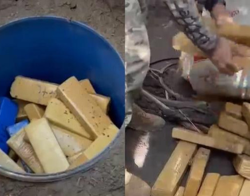 Polícia encontra mais drogas enterradas e apreensão passa de meia tonelada