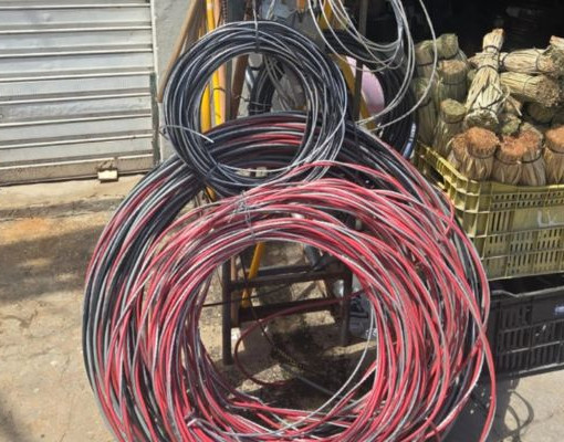 Empresário é preso por receptação de cabos de energia roubados