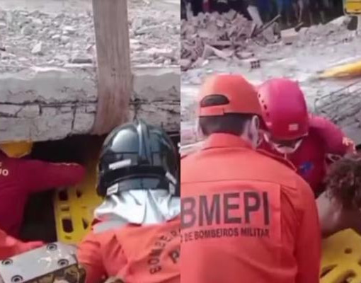 Mãe grávida e filhos morrem após ficarem presos em escombros em Barras