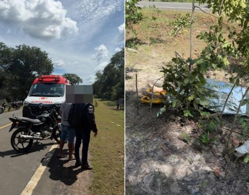 Idosa é arremessada de carro e morre após capotamento em Esperantina