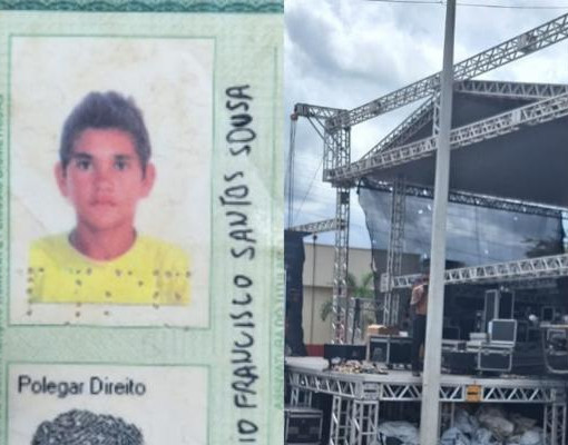 Homem morre eletrocutado ao desmontar palco após evento em Caraúbas do Piauí