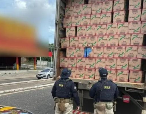 PRF apreende mais de 500 mil maços de cigarros ilegais em Teresina