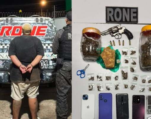 Mulher é presa com arma, drogas e balanças de precisão em Teresina