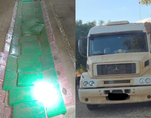Caminhão com destino ao Piauí levava 450 kg de drogas escondidos em compartimento secreto