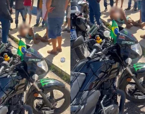 Idoso entra em luta corporal e acaba esfaqueado em frente no bairro Saci