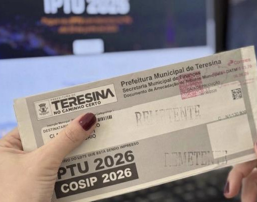 Prefeitura suspende cobrança do IPTU para imóveis construídos em Teresina após decisão justiça