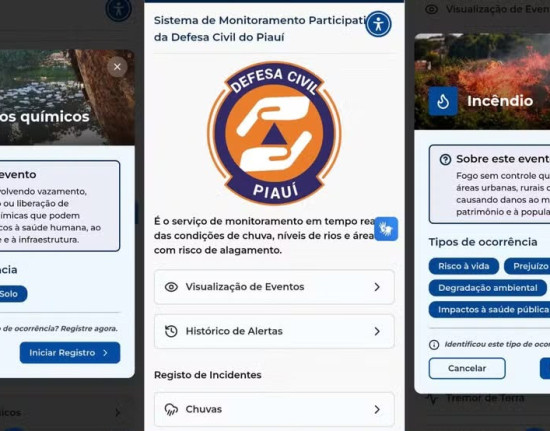 Novo sistema da Defesa Civil permite registrar alagamentos e queimadas pelo celular